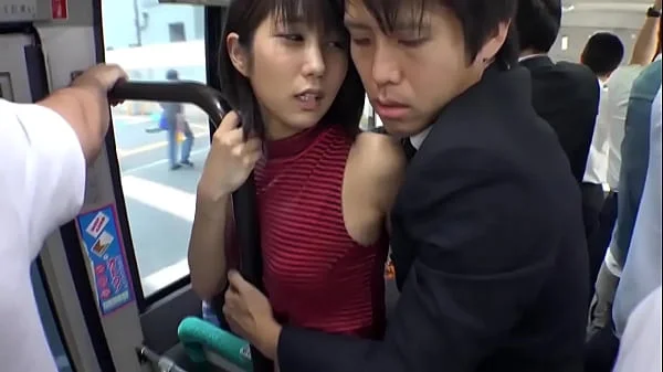 Horny beautiful japanese fucked on bus.